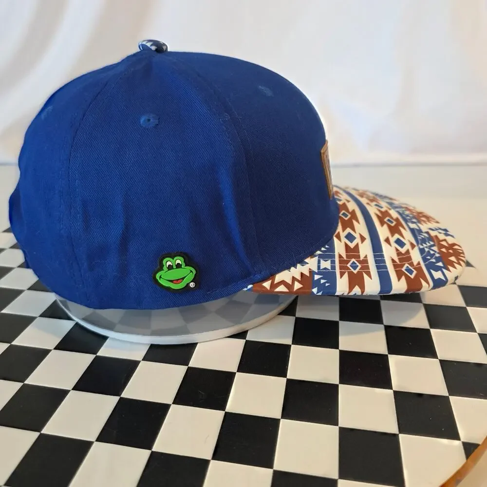 Señor Frog's Mazatlan Mexico Geometric Bill Snapback Hat Blue